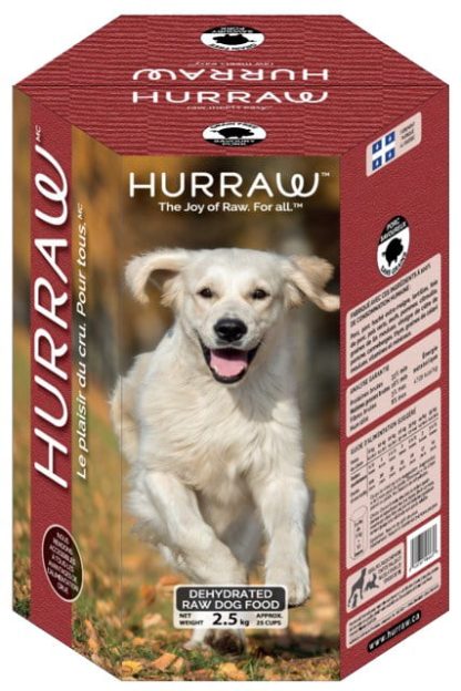 Nourriture crue déshydratée pour chien Porc Hurraw, SANS GRAINS