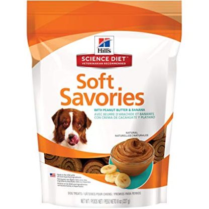 Gâterie pour chien beurre d'arachide et bananes, Soft Savories Science Diet, 227gr