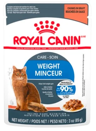 Pochettes morceaux en sauce, chat minceur, Royal Canin 85g