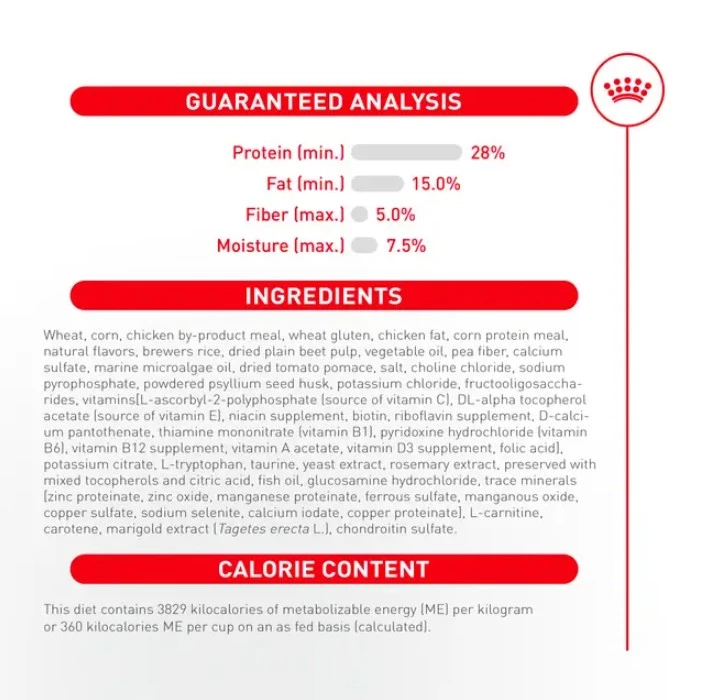 Nourriture pour chat âgé 11+, Royal canin 2.7kg