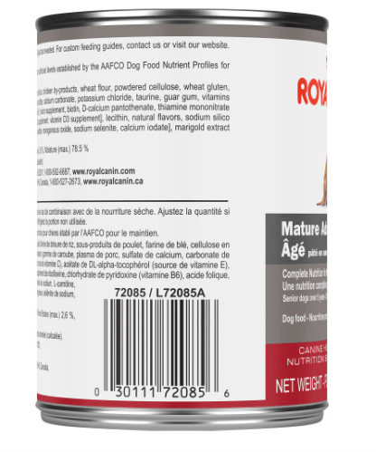 Conserve pour chiens âgés pâté en sauce Royal Canin, 385g