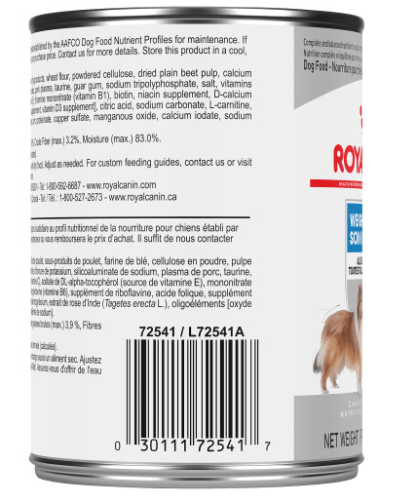 Conserve soin minceur pour chiens pâté en sauce Royal Canin, 385g