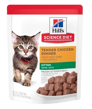 Sachet pour chaton dîner de poulet, Science Diet 2.8oz