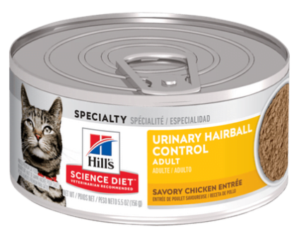 Conserve de pâté pour chat, Urinaire et boules de poils Science Diet