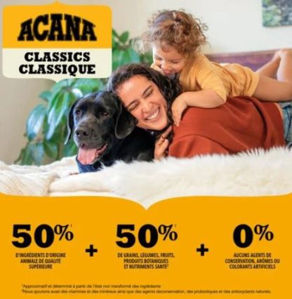 ACANA CLASSICS, Nourriture pour chien volaille des prairies