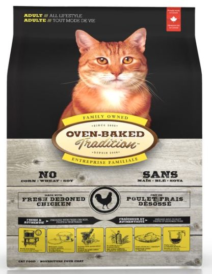 Nourriture pour chats adultes  tout mode de vie au poulet, Oven Baked