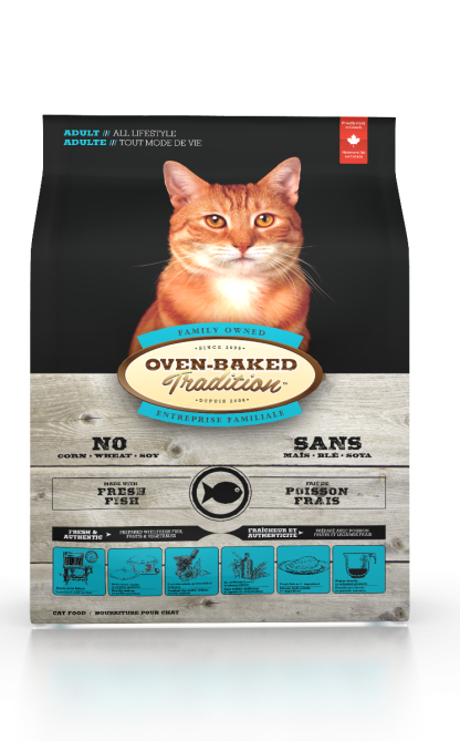 Nourriture pour chats adultes tout mode de vie au poisson, Oven Baked