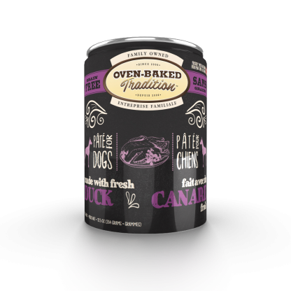 Conserve pour chien pâté au canard sans grains, Oven-Baked