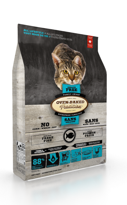 Nourriture pour chats toutes étapes de vie, poisson, SANS GRAIN, Oven Baked