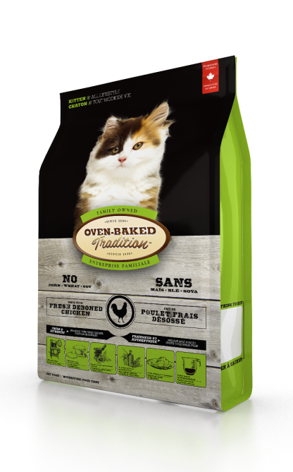 Nourriture pour chatons tout mode de vie au poulet, Oven-Baked 2.27 kg ( 5lb)