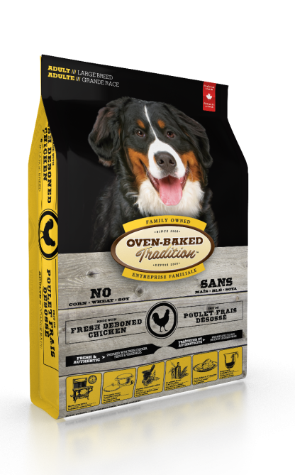 Nourriture pour chien adulte grande race au poulet, Oven-Baked  25 lb ( 11.34 kg)