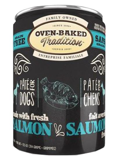 Conserve pour chiens au saumon, sans grains, Oven-baked 12.5 oz