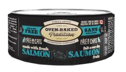 Pâté pour chats adultes au saumon sans grains, Oven-Baked 5 oz